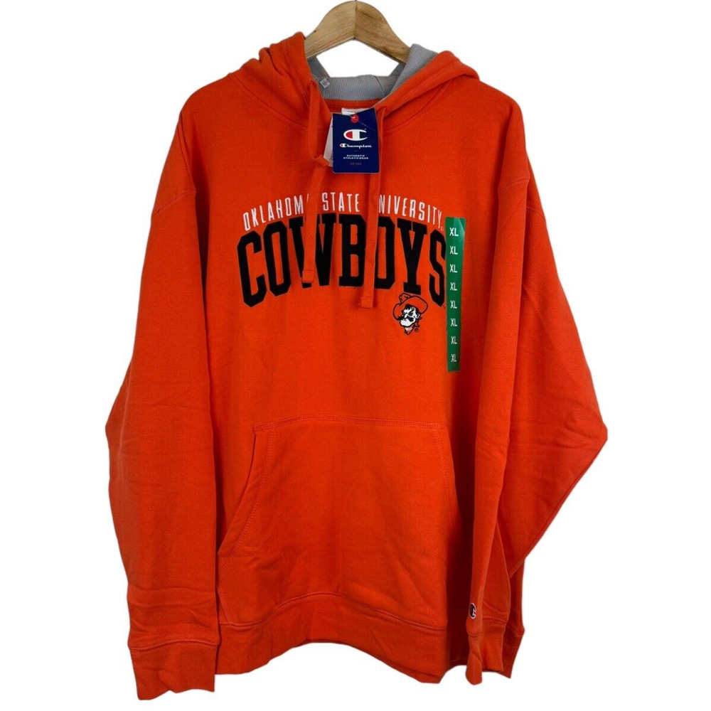 Champion OSU Oklahoma State OK Cowboys Hoodie Sweatshirt Pullover Men's XL NWT